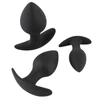 Black Velvet - szilikon anál dildó szett (3 részes) - fekete