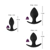 Black Velvet - szilikon anál dildó szett (3 részes) - fekete