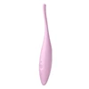 SATISFYER TWIRLING JOY - OKOS, AKKUS, VÍZÁLLÓ CSIKLÓVIBRÁTOR (PINK)