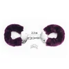 Fetish Pleasure Fluffy Hand Cuffs Purple