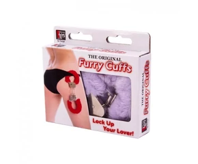 Plüss bilincs fémből - lila