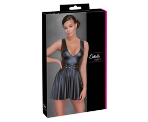 Cottelli - rakott ruha, övvel (fekete)