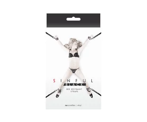 Sinful  kötöző hevederek bilincsek nélkül fekete