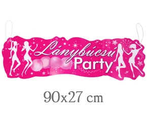 Lánybúcsú party banner