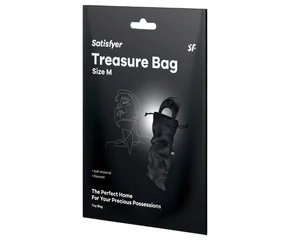 Satisfyer Treasure Bag - diszkrét tároló táska - közepes (fekete)