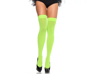 Nylon Over The Knee - NEON GREEN - O/S - HOSIERY