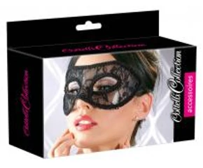 Cottelli - előformázott, csipke szemmaszk (fekete)