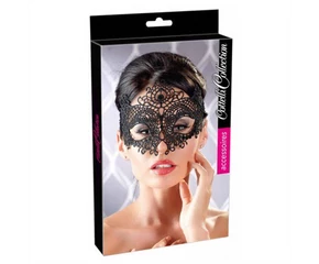 Cottelli - Hímzett, csipke hatású álarc (fekete)