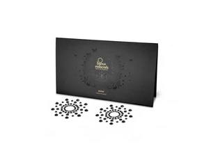 Csillogó gyémántok bimbómatrica (fekete)