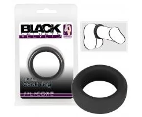 Black Velvet - vastagfalú péniszgyűrű (3,8cm) - fekete