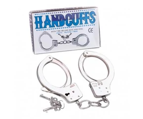 Large Metal Handcuffs With Keys