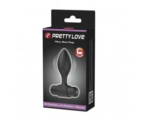 Pretty Love Vibra Butt Plug Black