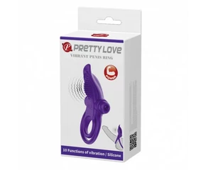 Pretty Love Vibrant Penis Ring Purple