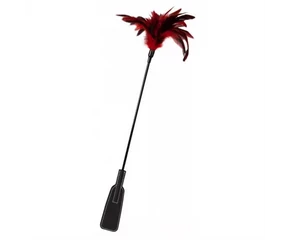 GP Feather Crop Black Red