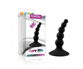 Lure Me Beaded Anal Plug Black 1