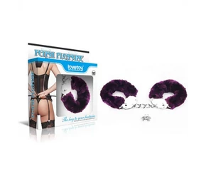 Fetish Pleasure Fluffy Hand Cuffs Purple