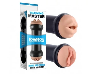 Training Master Double Side Stroker Pussy and Mouth Flesh