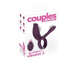 Couples Choice - akkus, rádiós péniszgyűrű (lila)