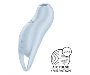 Satisfyer Pocket Pro 1 - léghullámos csiklóizgató (kék)