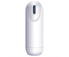 Leopard - fel-le mozgó, vibráló maszturbátor (fehér)