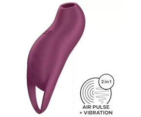 Satisfyer Pocket Pro 1 - akkus, léghullámos csiklóizgató (lila)