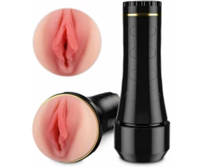 Tracys Dog Cup - élethű műpunci maszturbátor tokban (fekete-natúr)