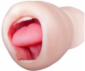 Tracys Dog Cup - élethű műszáj maszturbátor fogakkal (natúr)