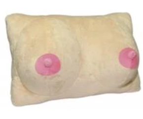 Mellformájú plüsspárna