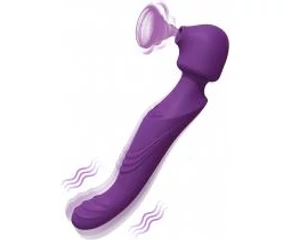 Tracy's Dog Wand - vízálló, akkus, pulzáló masszírozó vibrátor (lila)