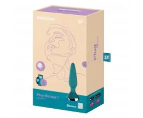 Satisfyer Plug-ilicious 1 - okos anál vibrátor (zöld)