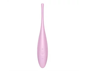SATISFYER TWIRLING JOY - OKOS, AKKUS, VÍZÁLLÓ CSIKLÓVIBRÁTOR (PINK)