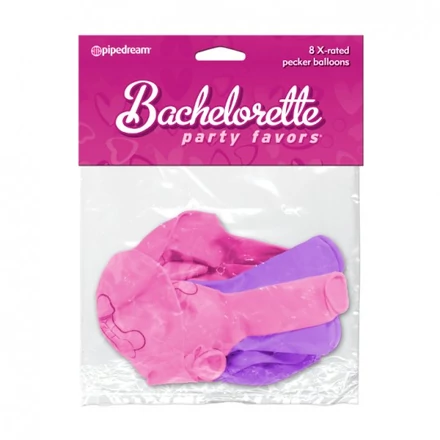 Pénisz mintájú lufik 8 db/csomag