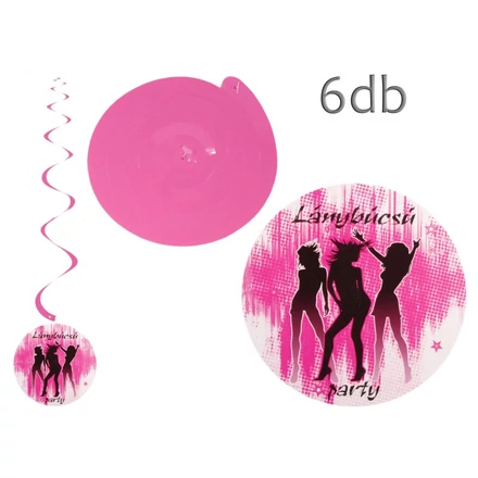 Lánybúcsú - Függöny dekoráció 6db