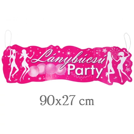 Lánybúcsú party banner