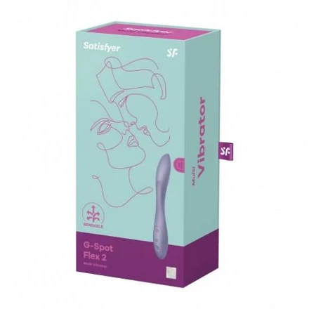 Satisfyer G-spot Flex 2 - akkus, vízálló G-pont vibrátor (viola)