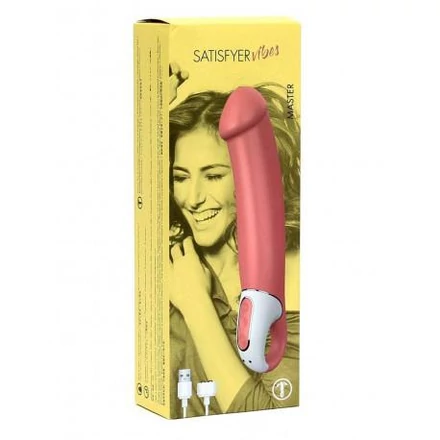 Satisfyer Master - vízálló, akkus makkos vibrátor (sötét natúr)