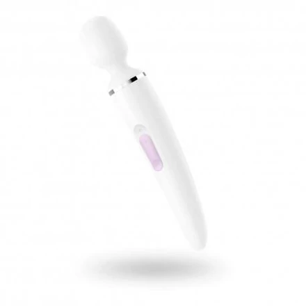 Satisfyer Woman Wand - akkus, vízálló masszírozó vibrátor (fehér)