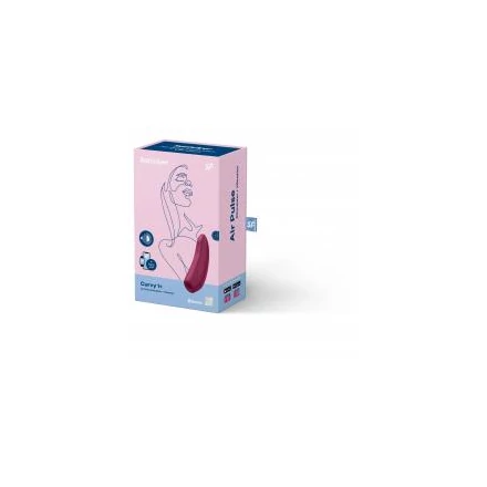 Satisfyer Curvy 1+ - okos, akkus, vízálló csiklóizgató vibrátor (rózsa vörös)