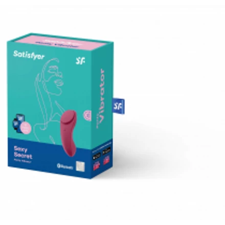 Satisfyer Secret - okos, akkus, vízálló csiklóvibrátor (bordó)
