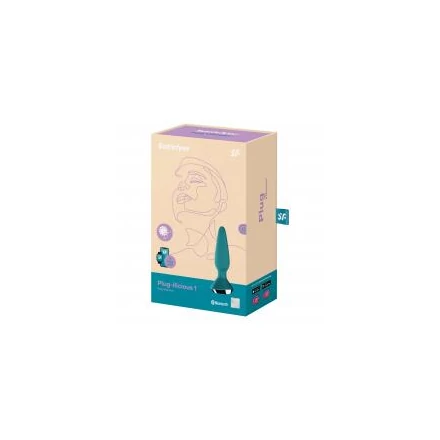 Satisfyer Plug-ilicious 1 - okos anál vibrátor (zöld)