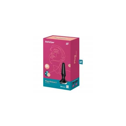 SATISFYER PLUG-ILICIOUS 2 - OKOS ANÁL VIBRÁTOR (FEKETE)