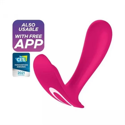 SATISFYER TOP SECRET - AKKUS, OKOS 2 MOTOROS VIBRÁTOR (PINK)