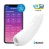 Satisfyer Curvy 1+ - okos, akkus, vízálló csiklóizgató vibrátor (fehér)