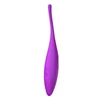 SATISFYER TWIRLING JOY - OKOS, AKKUS, VÍZÁLLÓ CSIKLÓVIBRÁTOR (LILA)