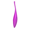 SATISFYER TWIRLING JOY - OKOS, AKKUS, VÍZÁLLÓ CSIKLÓVIBRÁTOR (LILA)