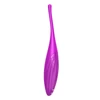 SATISFYER TWIRLING JOY - OKOS, AKKUS, VÍZÁLLÓ CSIKLÓVIBRÁTOR (LILA)