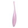 SATISFYER TWIRLING JOY - OKOS, AKKUS, VÍZÁLLÓ CSIKLÓVIBRÁTOR (PINK)