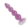 anal beads - tapadókorongos análbot lila