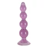 anal beads - tapadókorongos análbot (lila)
