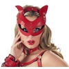 Bad Kitty - vadóc cica maszk fülekkel (piros)